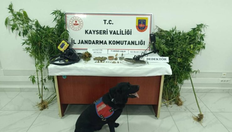 Kayseri’de tarihi eser niteliği taşıyan 21 obje ele geçirildi