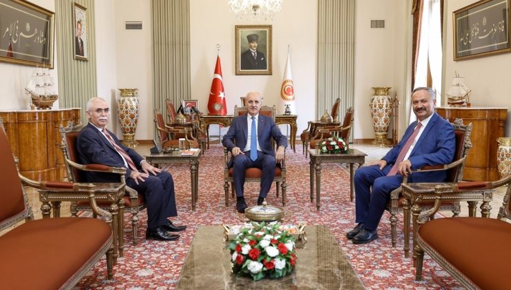 TBMM Başkanı Numan Kurtulmuş, AYM Başkanı Kadir Özkaya’yı Ağırladı