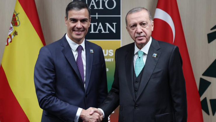 Cumhurbaşkanı Erdoğan, İspanya Başbakanı Sanchez ile görüştü.