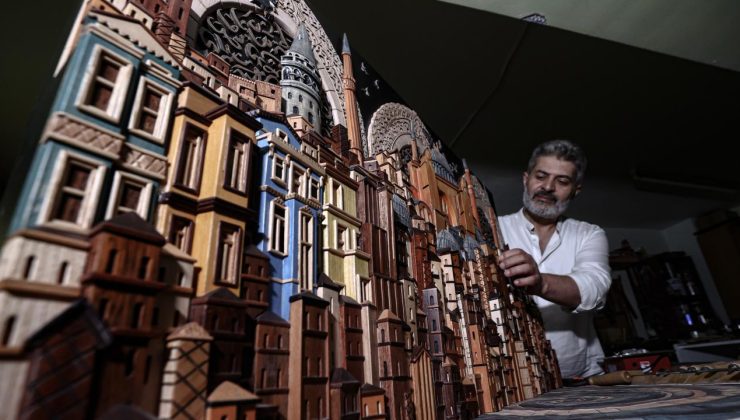 Farklı sanat dallarının birleşimiyle ortaya çıkan “neva” ile ahşap eserler üretiyor