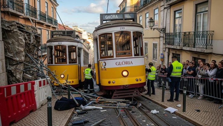 Portekiz’de tramvay raydan çıktı: 15 ölü
