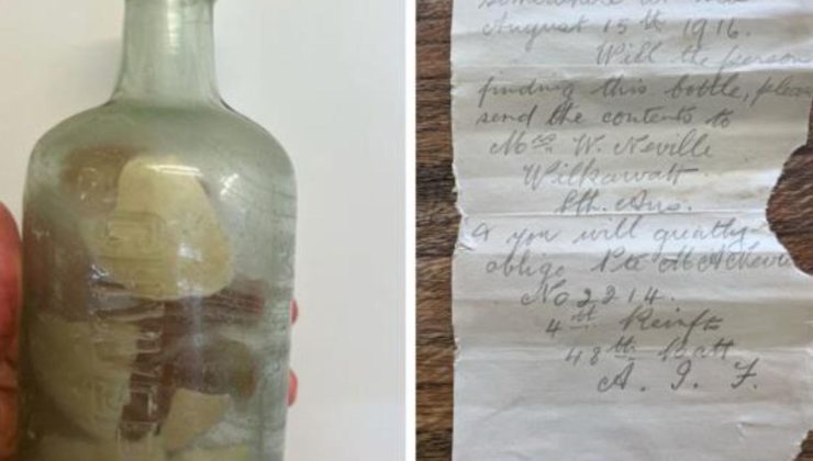 Birinci Dünya Savaşı askerlerinin şişedeki mektupları 100 yıl sonra Avustralya kıyısında bulundu