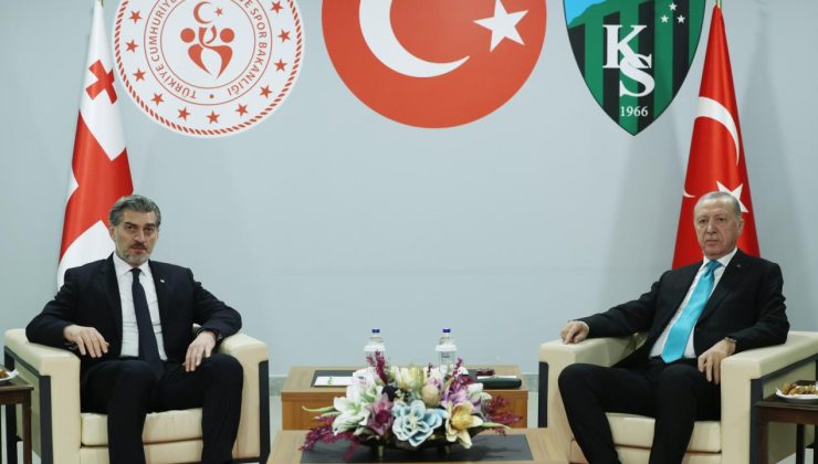 Cumhurbaşkanı Erdoğan ile Gürcistan Cumhurbaşkanı Kavelaşvili görüştü