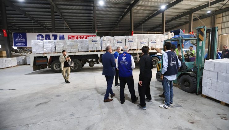 Yardım tırları Gazze yolunda: TDV, Gazze için 20 tır insani yardım gönderdi