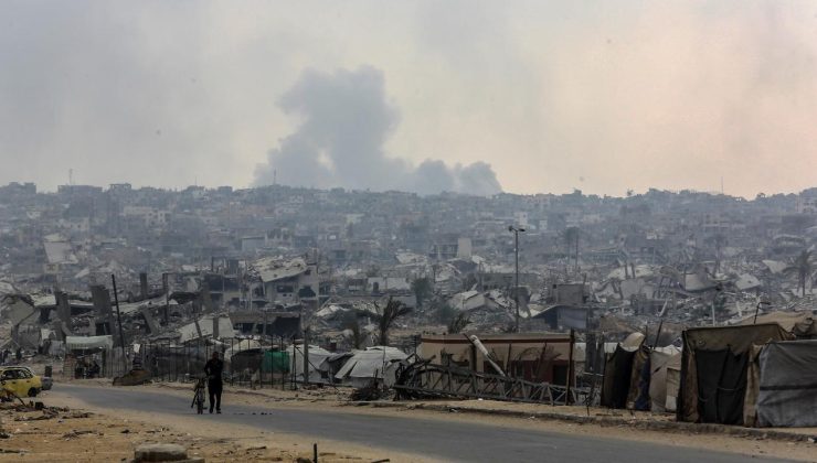 Katil İsrail, ateşkese rağmen Han Yunus ve Gazze’nin doğusunda yıkımlarını yoğunlaştırdı