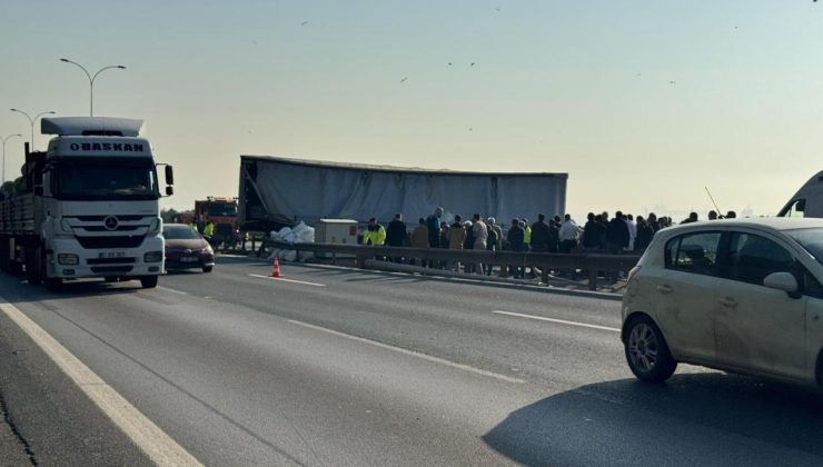 Anadolu Otoyolu’nda kaza ulaşımı aksattı