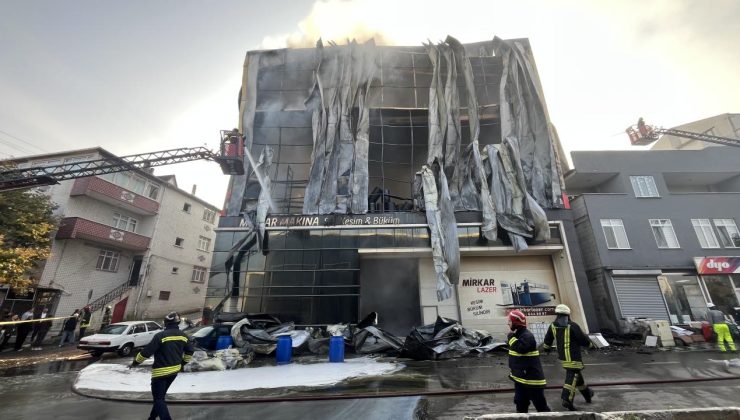 Kocaeli’deki depo yangınıyla ilgili 7 kişi açığa alındı