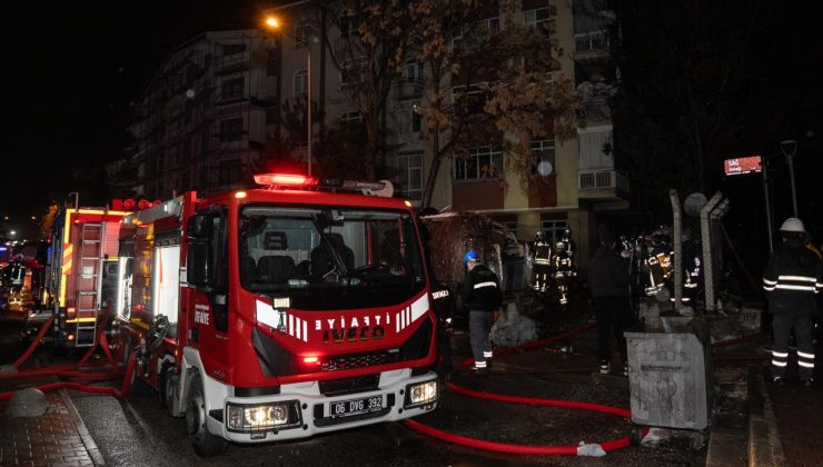 Ankara’da apartmana sıçrayan yangında 8 kişi dumandan etkilendi