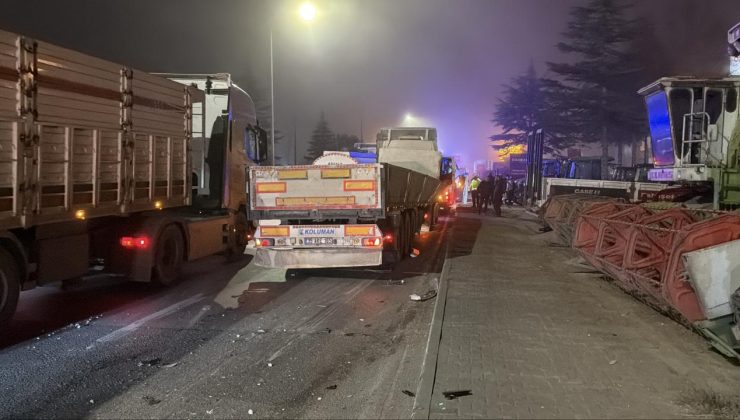 Eskişehir’de tır ile servis minibüsü çarpıştı