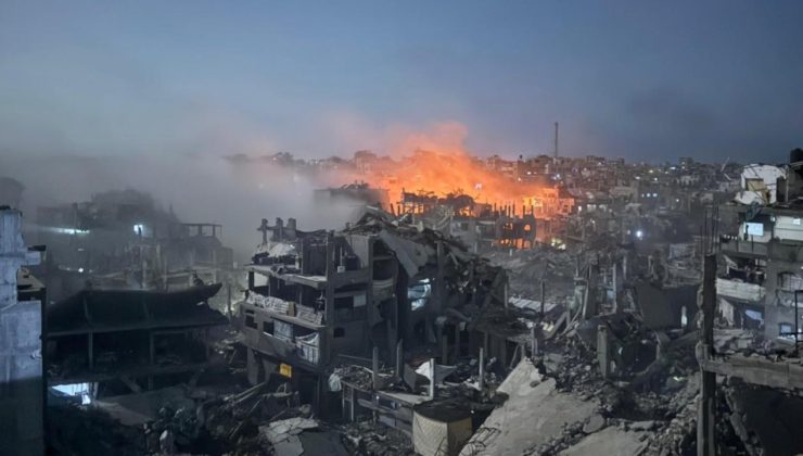 Katil İsrail ateşkese rağmen Gazze’nin güney ve kuzeyini vurdu