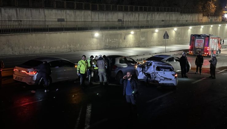 İstanbul’da 7 aracın karıştığı kazada 7 kişi yaralandı