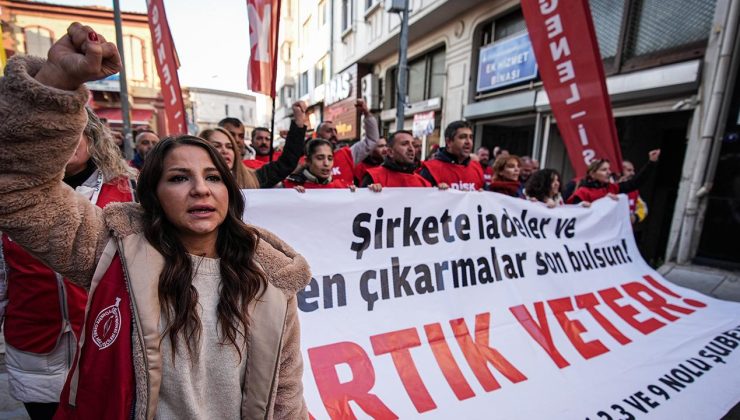 İzmir’de CHP’li belediyelerde işçilerin eylemi sürüyor