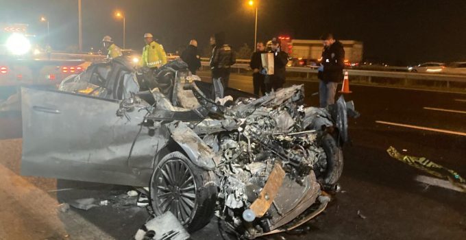 Ankara’da feci kaza: 2 ölü, 1 yaralı