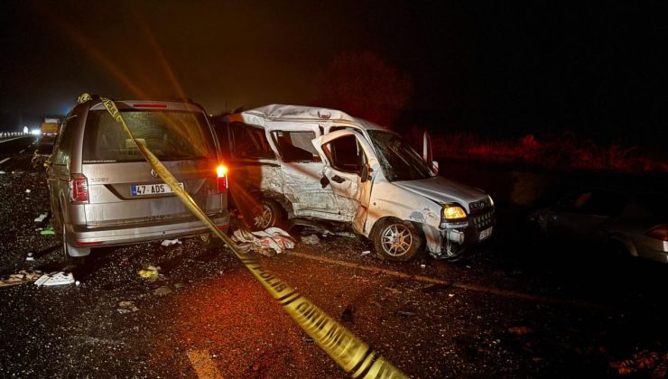 Mardin’de zincirleme trafik kazası: 3 ölü, 6 yaralı