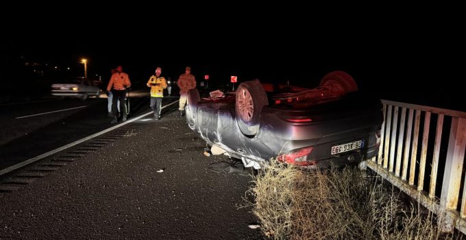 Gümüşhane’de otomobil devrildi: 5 yaralı