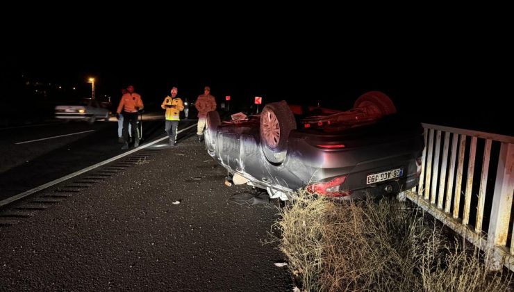 Gümüşhane’de otomobil devrildi: 5 yaralı