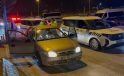 Polise çarpıp kaçan alkollü sürücüye 68 bin lira ceza kesildi