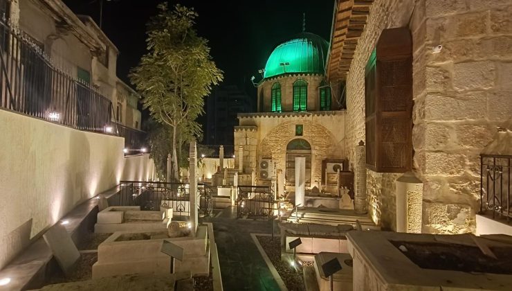 Şam’daki Şeyh Muhyiddin Arabi Camii avlusunda bulunan Türk mezarlığı restore edildi