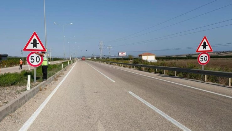Kara yollarında 58 bin hız levhası kaldırıldı