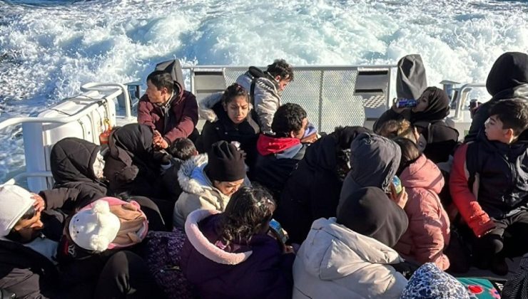 Muğla’da 44 düzensiz göçmen kurtarıldı