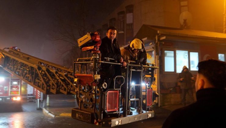 İstanbul’da iş hanında çıkan yangında mahsur kalan 11 kişi kurtarıldı