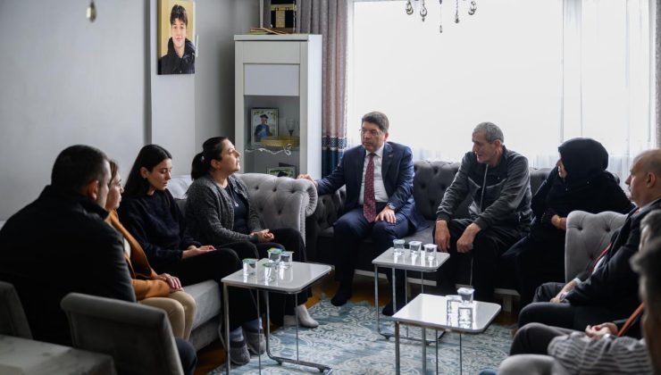 Adalet Bakanı Tunç, Atlas Çağlayan’ın ailesini ziyaret etti