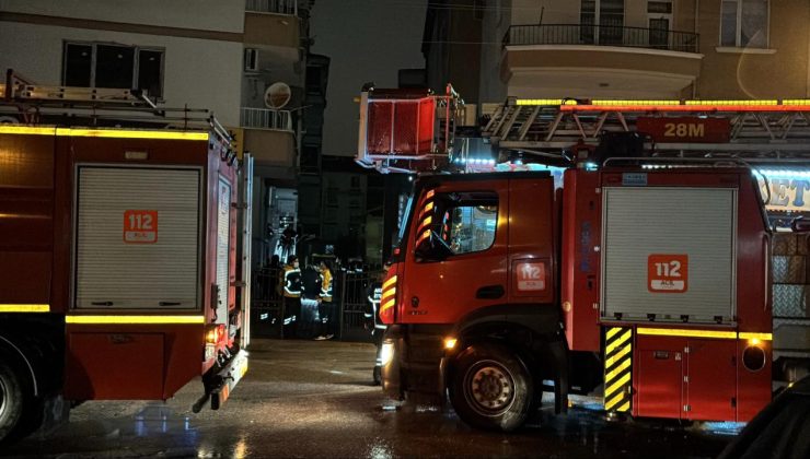 Aksaray’da 5 katlı apartmanda yangın