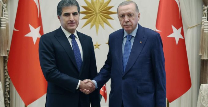Cumhurbaşkanı Erdoğan, IKBY Başkanı Barzani ile görüştü