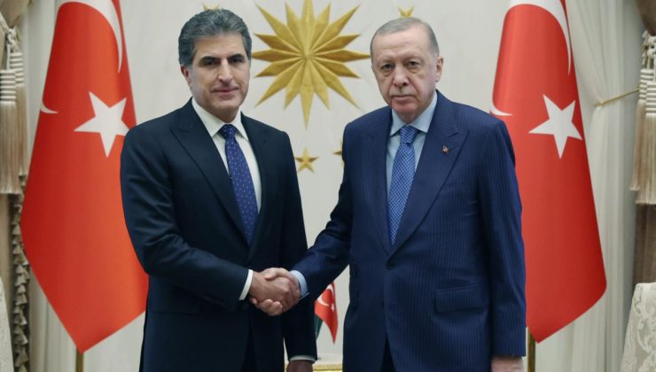 Cumhurbaşkanı Erdoğan, IKBY Başkanı Barzani ile görüştü