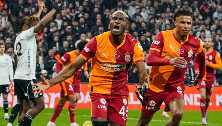 Süper Lig'deki derbide Galatasaray, Beşiktaş'ı 10 yendi