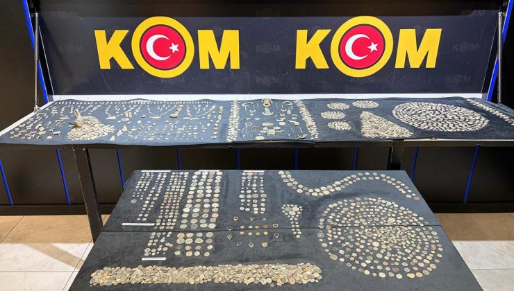 Hobi bahçesinden milyonluk tarihi eserler ele geçirildi