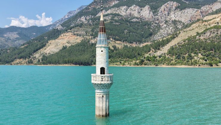 Alaköprü Barajı’nın dolmasıyla eski yerleşim yeri su altında kaldı