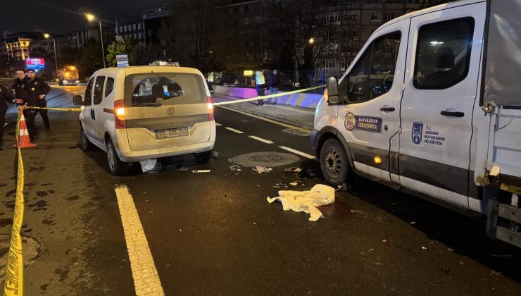 Ankara’da hafif ticari araç motosiklete çarptı: 1 yaralı