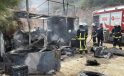 Antalya’da işçilerin kaldığı alanda yangın