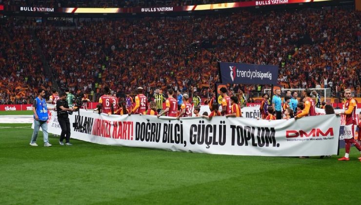 Dev derbide “dezenformasyona kırmızı kart” mesajı