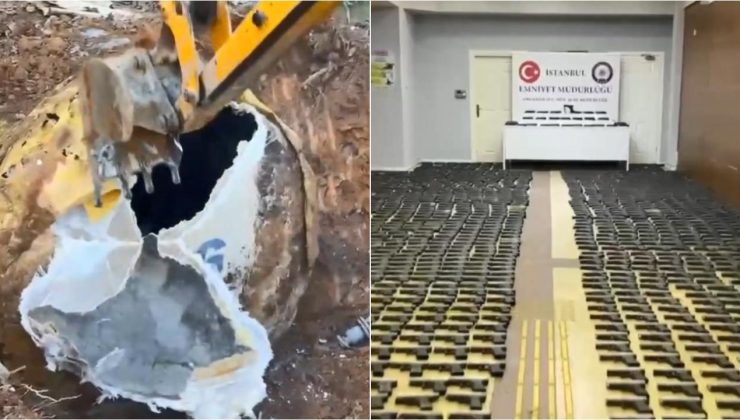 İstanbul’da yeraltı su deposunda binlerce silah parçası ele geçirildi