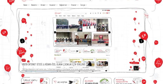MEB’in internet sitesi 23 Nisan’a özel yeniden tasarlandı