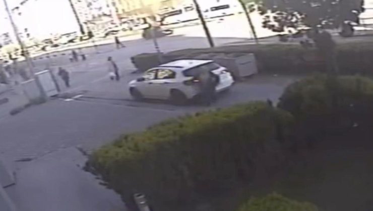 Otomobilin altında kalan kadın sağ kurtuldu