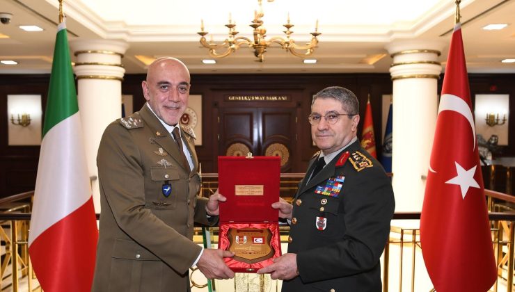 Orgeneral Bayraktaroğlu, İtalya Kara Kuvvetleri Komutanı’nı kabul etti