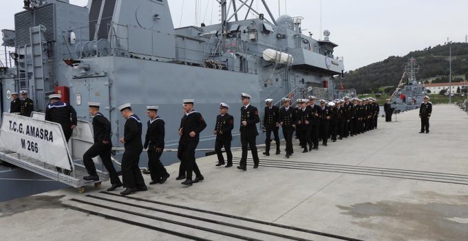 TCG Amasra mayın gemisi NATO görevine katılacak