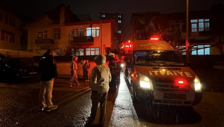 Samsun’da evdeki yangında dumandan etkilenen 2 kişi hastaneye kaldırıldı
