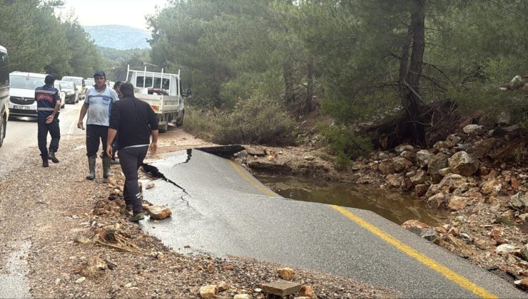 Bodrum’da içme suyu isale hattı patladı