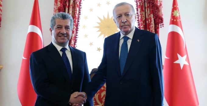 Cumhurbaşkanı Erdoğan, IKBY Başbakanı’nı kabul etti