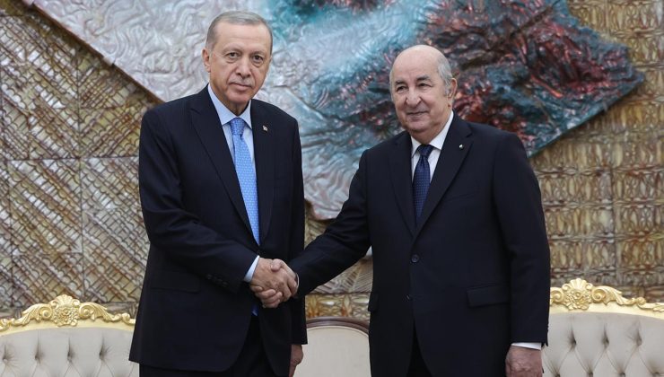 Cumhurbaşkanı Erdoğan, Cezayir Cumhurbaşkanı Tebbun ile görüştü