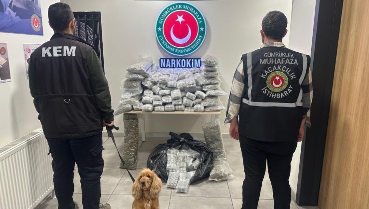 Gümrükler Muhafaza ekipleri son bir haftada 659 kilogram uyuşturucu ele geçirdi