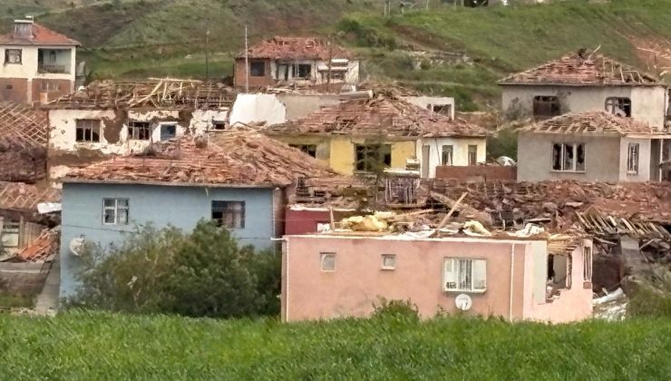 Çorum’da hortum: Evler hasar gördü, 5 kişi yaralandı