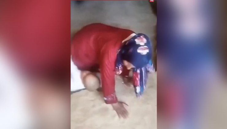 İsrailli saldırganın Filistinli anne ve çocuğa saldırısı kamerada