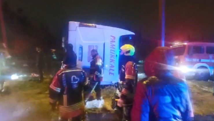 Balıkesir’de yolcu otobüsü devrildi: 3 ölü, 31 yaralı