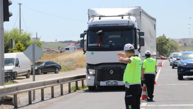 Tekirdağ’da ağır tonajlı araçlara İstanbul yönü kısıtlaması