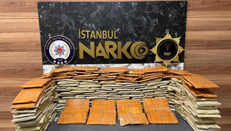 İstanbul’da kamyonette 92 kilo uyuşturucu ele geçirildi